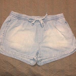 Aerie washed denim shorts